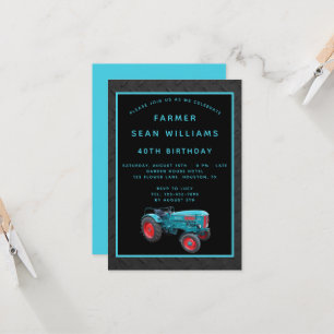 Party des Vintagen Bauern zum 40. Geburtstag Einladung