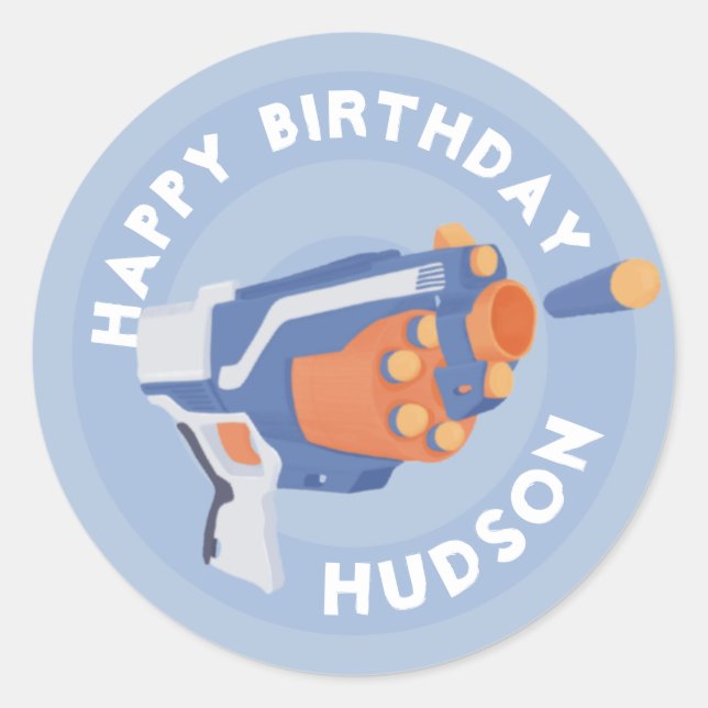 Party-Design Runder Aufkleber (Vorderseite)