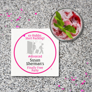 Party Design Scheidung endlich frei Dekoration Ros Serviette