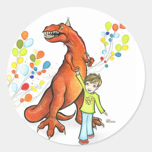 Party Dino Stickers (Vorderseite)