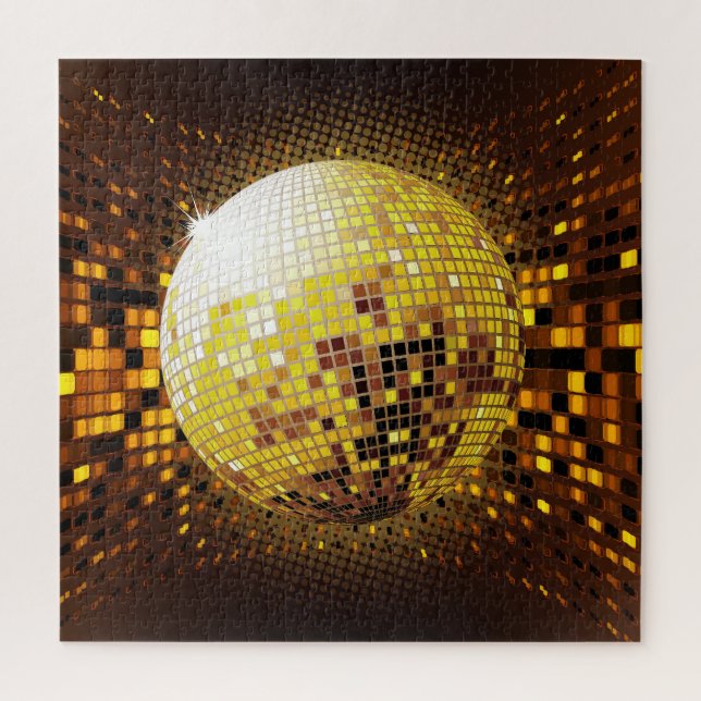Party Disco: Vintage Leuchten. Puzzle (Vertikal)