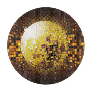 Party Disco: Vintage Leuchten. Schneidebrett