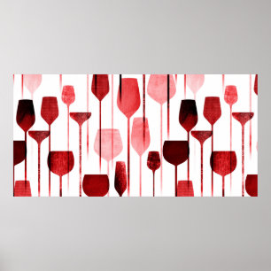 Party Drinks nahtlos Poster