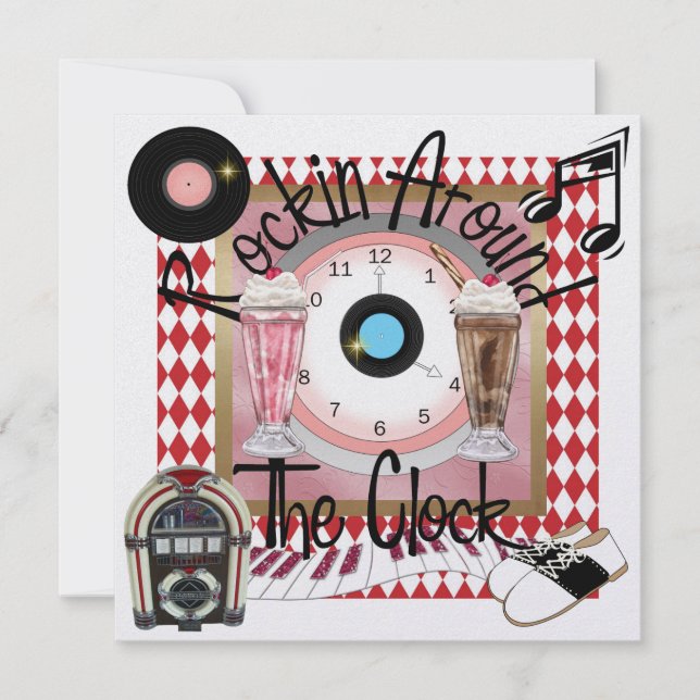 Party eines Royally Rockin - SRF Einladung (Vorderseite)