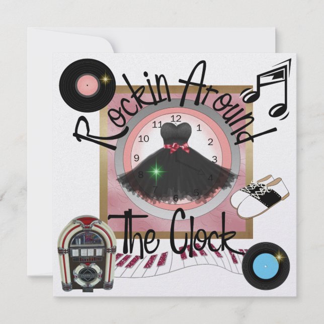 Party eines Royally Rockin - SRF Einladung (Vorderseite)