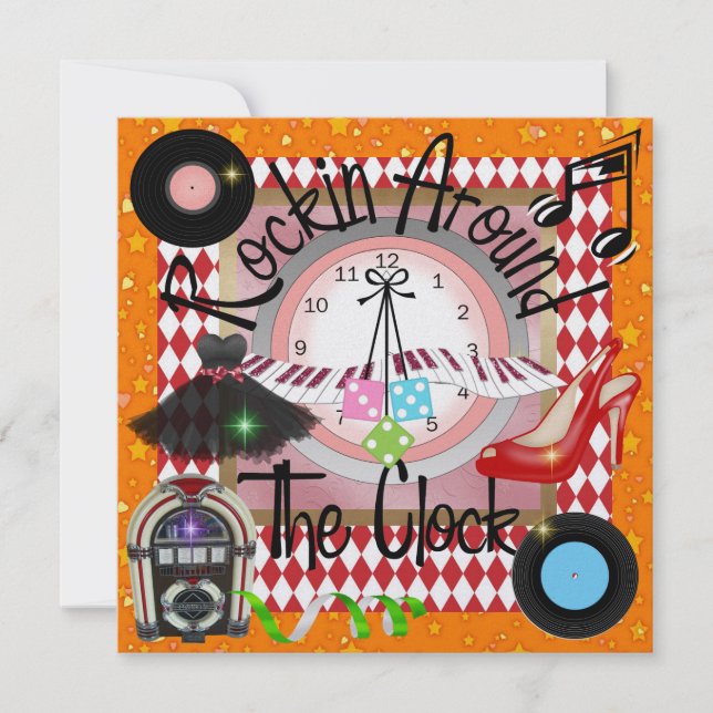 Party eines Royally Rockin - SRF Einladung (Vorderseite)