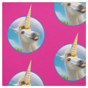Party Einhorn und Regenbogen Stoff