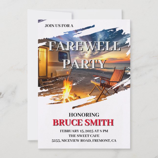 Party Einladung (Vorderseite)