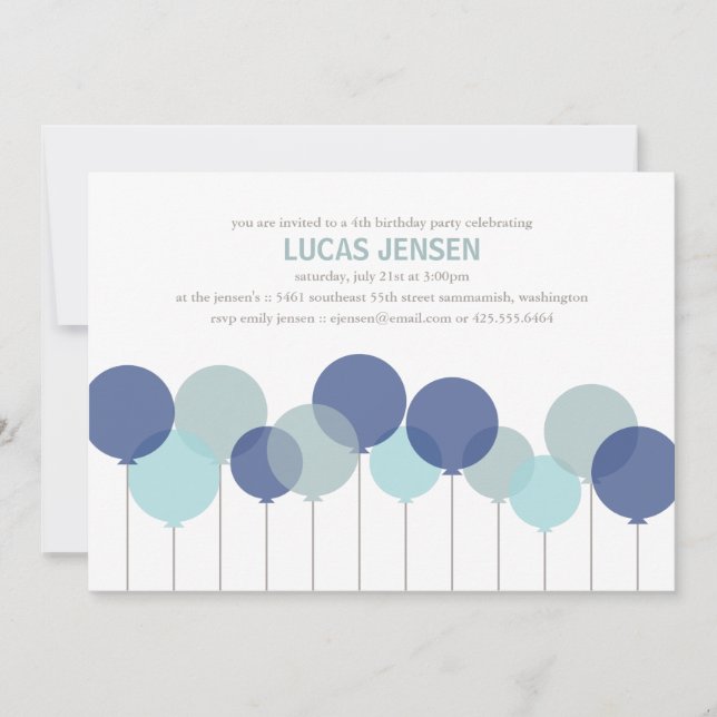 Party Einladung (Vorderseite)