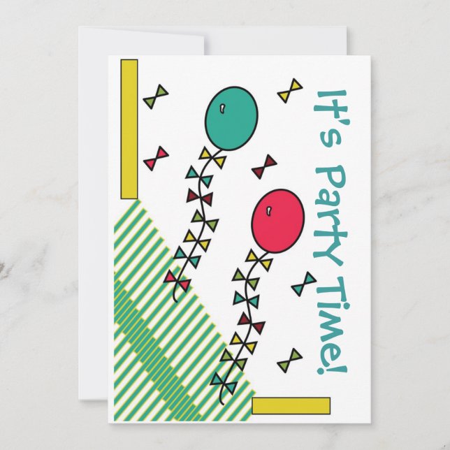 Party Einladung (Vorderseite)