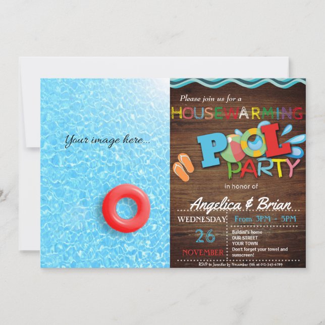 Party Einladung (Vorderseite)