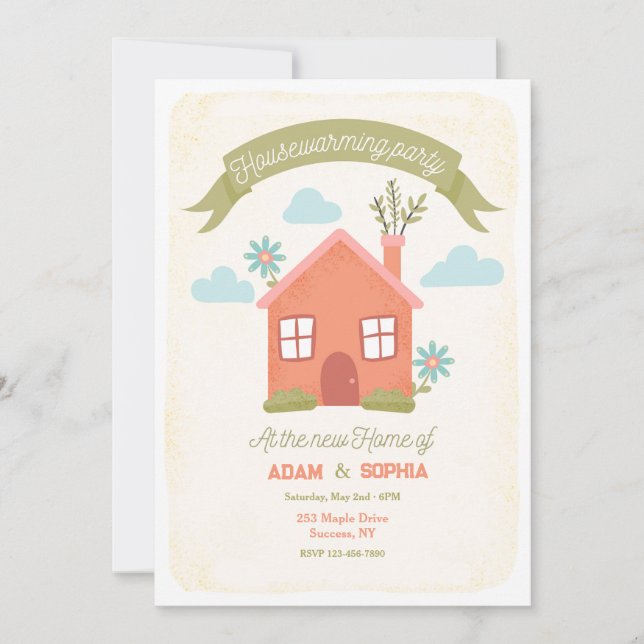 Party Einladung (Vorderseite)