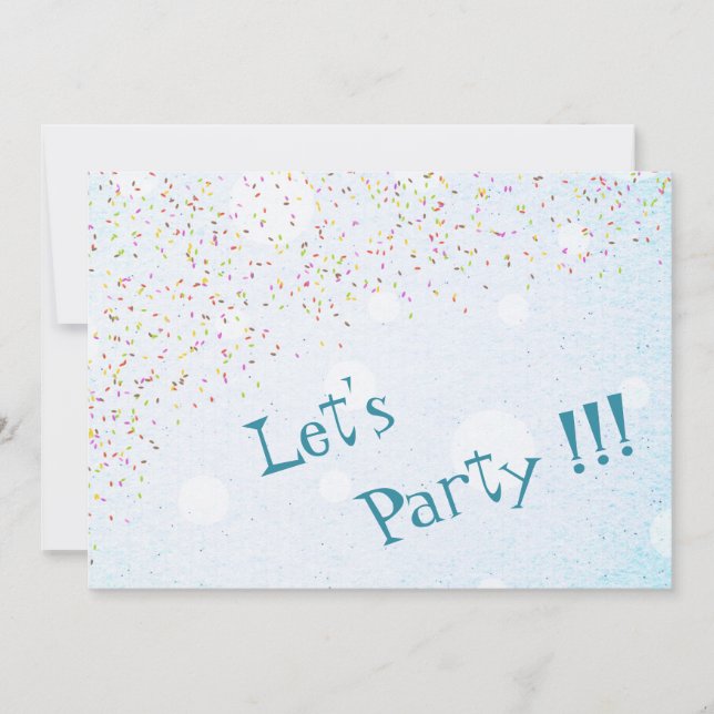 Party Einladung (Vorderseite)