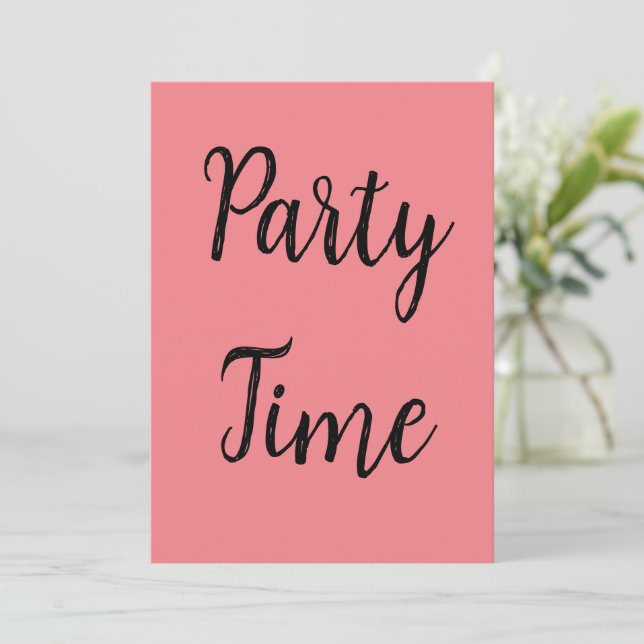 Party Einladung (Stehend Vorderseite)