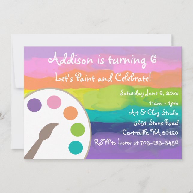 Party Einladung (Vorderseite)