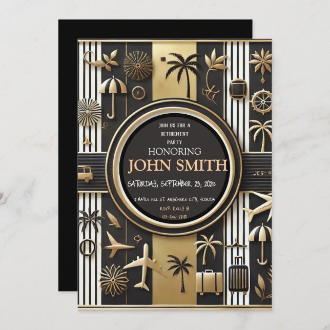 PARTY EINLADUNG (Vorne/Hinten)