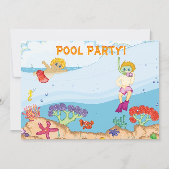 Party Einladung (Vorderseite)