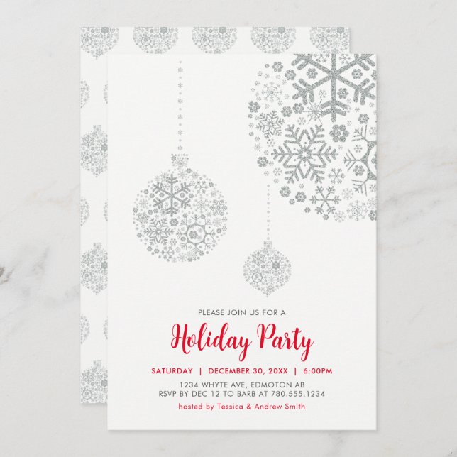 Party Einladung (Vorne/Hinten)