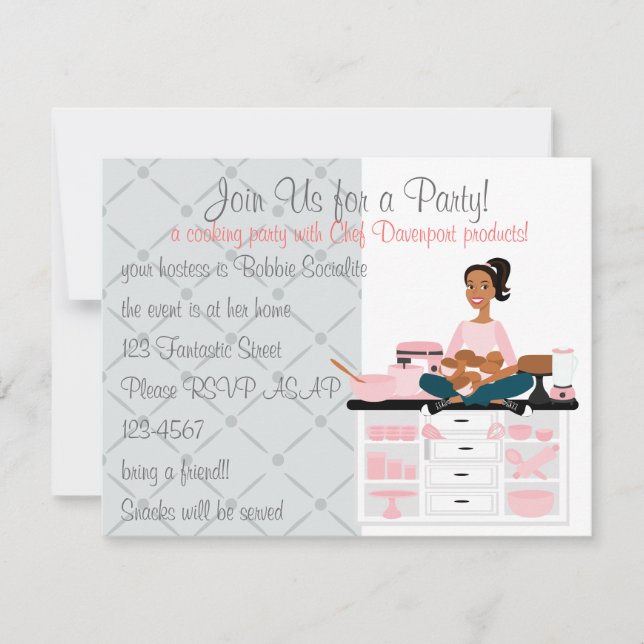 Party Einladung (Vorderseite)