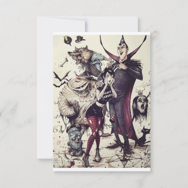 Party Einladung (Vorderseite)