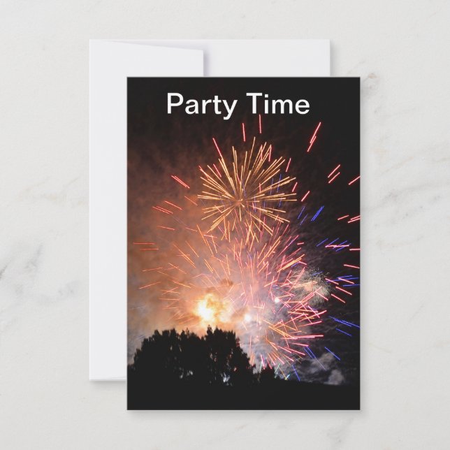 Party Einladung (Vorderseite)