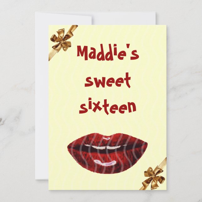 Party Einladung (Vorderseite)