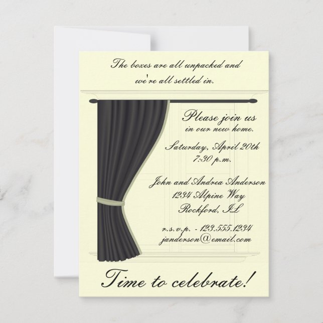 Party Einladung (Vorderseite)