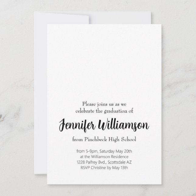 Party Einladung (Vorderseite)