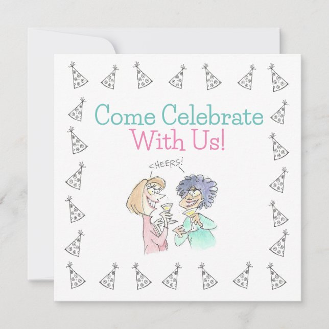 Party Einladung (Vorderseite)