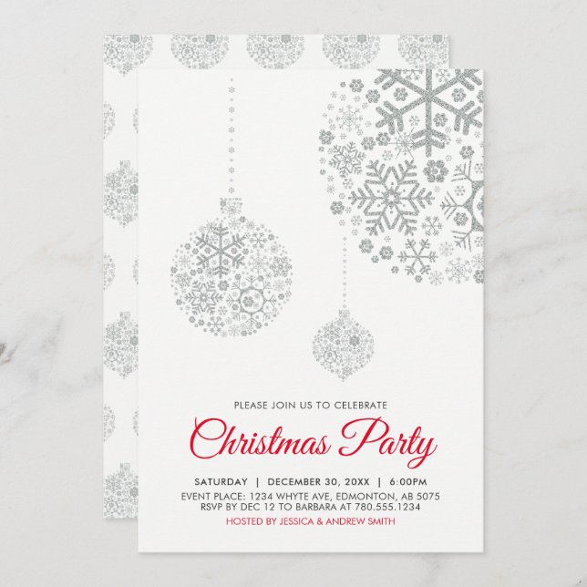 Party Einladung (Vorne/Hinten)