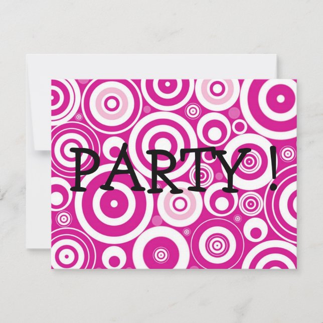 Party Einladung (Vorderseite)