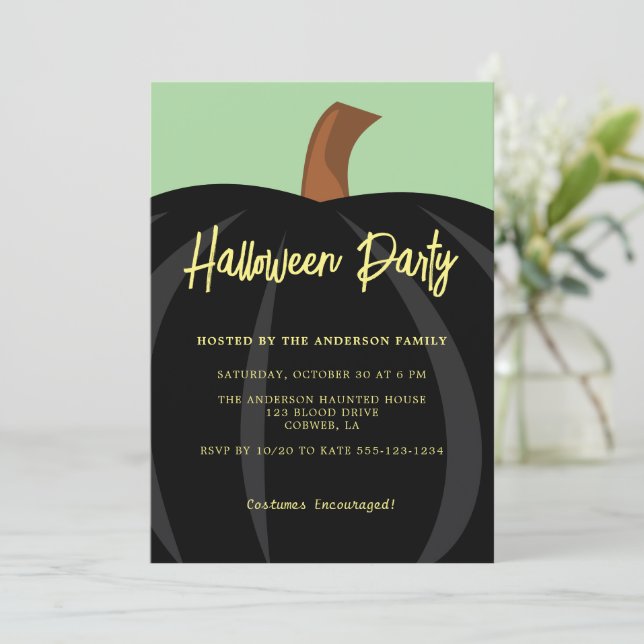 Party Einladung (Stehend Vorderseite)