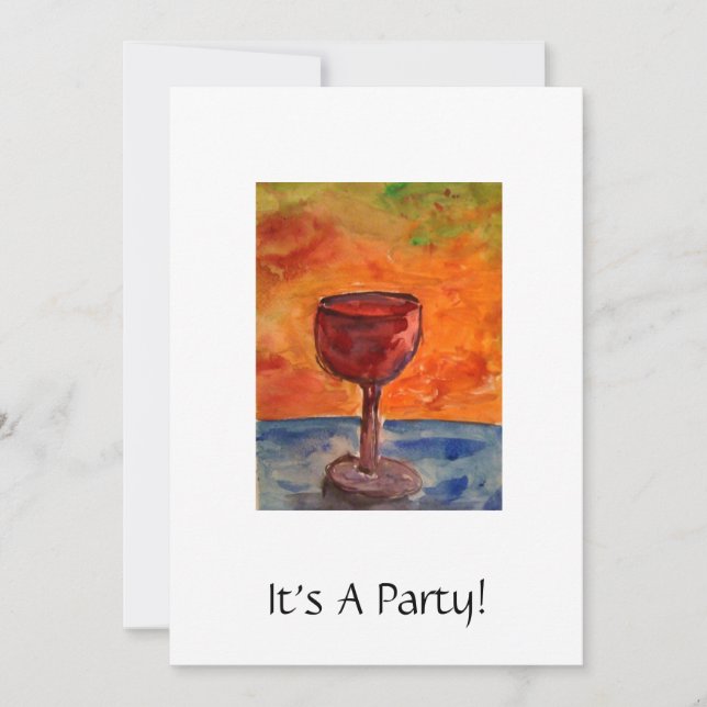 Party Einladung (Vorderseite)