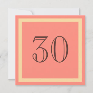 Party Einladung 30. Geburtstag - Lachskoralle
