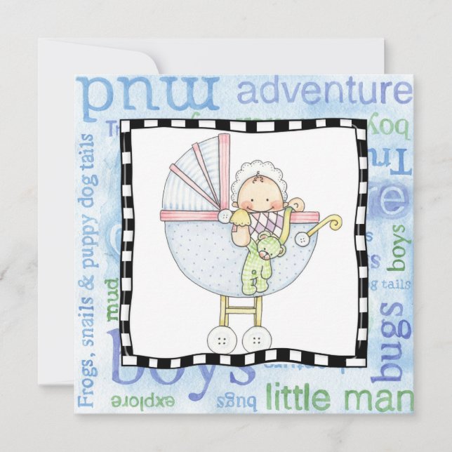 Party Einladung am Adoption (Vorderseite)