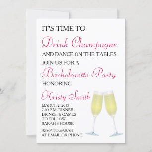 Party Einladung Bachelorette oder Hen