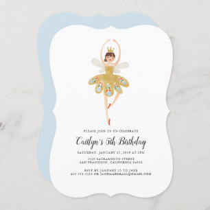 Party Einladung  Ballerina Birthday Party