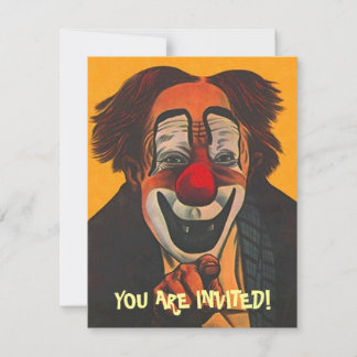 Party Einladung CLOWN ~ EINFACH ZU KUNDEN!