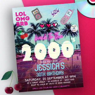 Party Einladung der 2000er Jahre Flyer