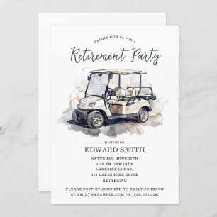 Party Einladung der Golfpensionierung