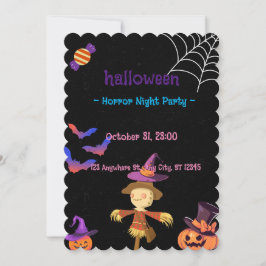 PARTY EINLADUNG DER HALLOWEEN NACHT