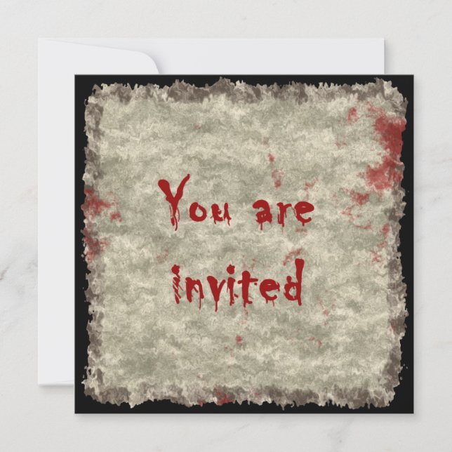 Party Einladung der Horror (Vorderseite)