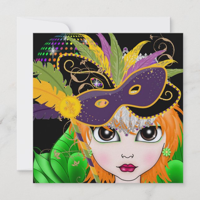 Party Einladung der Kostüme durch den SRF (Vorderseite)