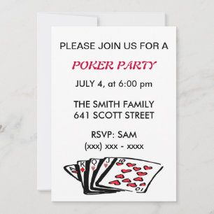 Party Einladung der Poker
