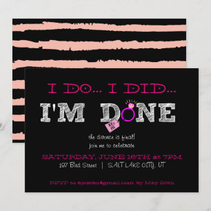 Party Einladung der Scheidung