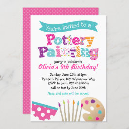 Party Einladung der Töpferkunst