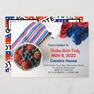 Party Einladung der Wahlnacht