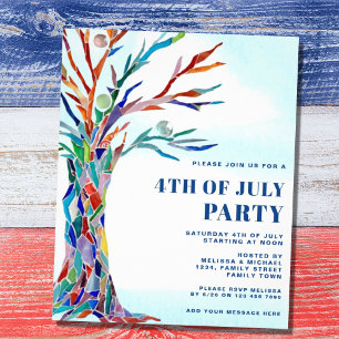 Party Einladung des Amerikanischen Unabhängigkeits Flyer