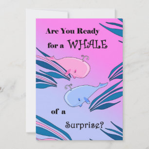 Party Einladung des Babygeschlechts