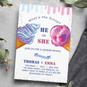 Party Einladung des Eis-Geschlechts